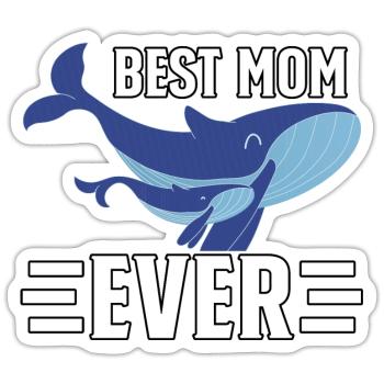 Die beste Mutter aller Zeiten - Sticker Größe S (10 x 10 cm) - Mattweiß - Vorne