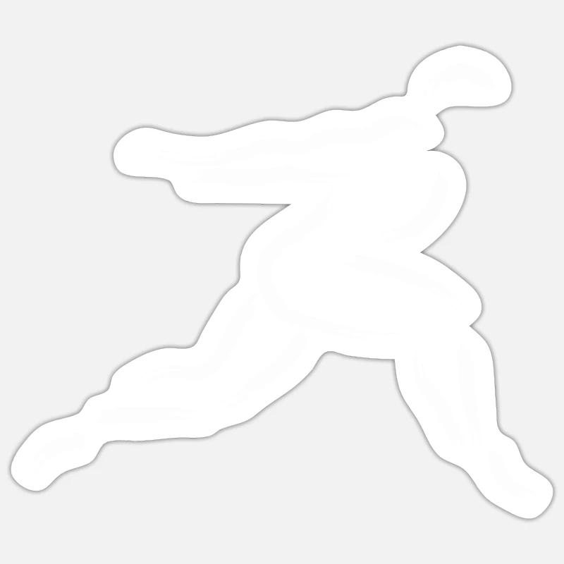 Sprinter - Sticker size S (10 x 10 cm) - white matte
