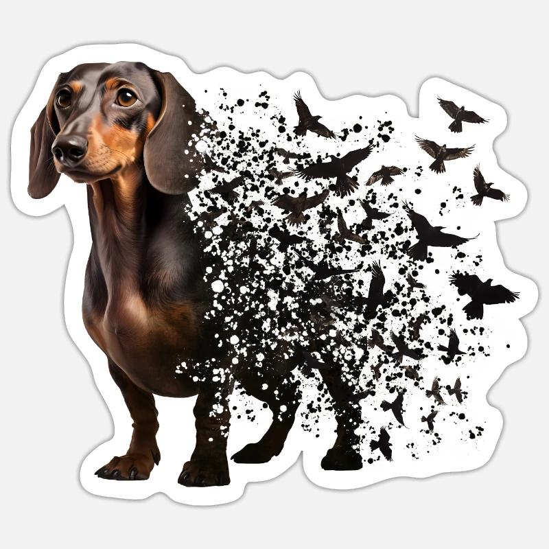 Dachshund Sticker size S (10 x 10 cm)