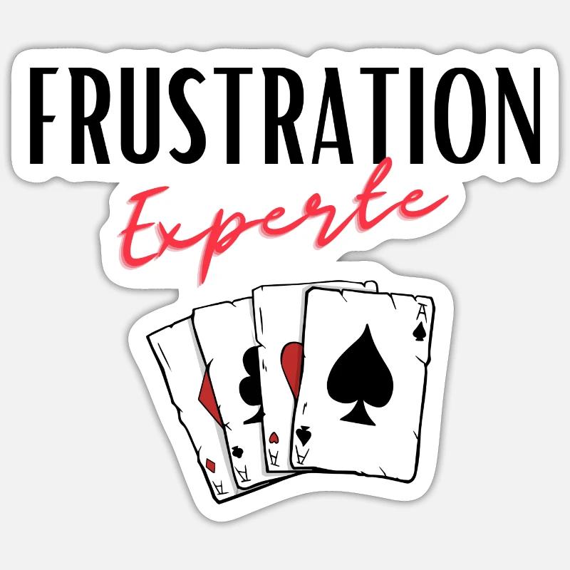 Frustration Experte Sticker Größe S (10 x 10 cm)