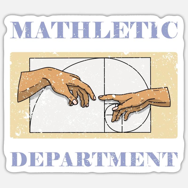 Fibonacci Art Geometry Spiral Student Sticker size S (10 x 10 cm)