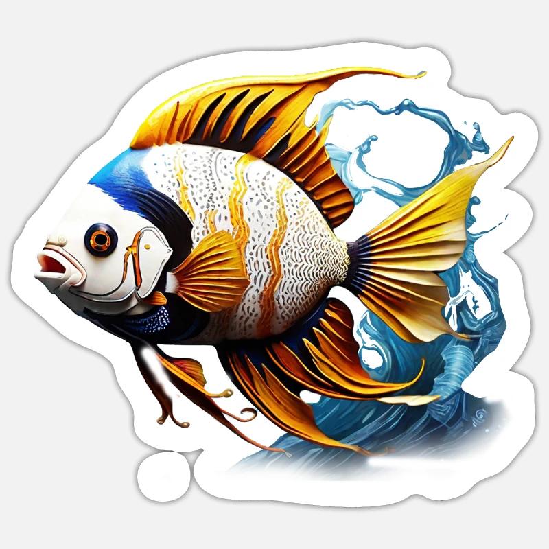 Angelfish Sticker taille S (10 x 10 cm)