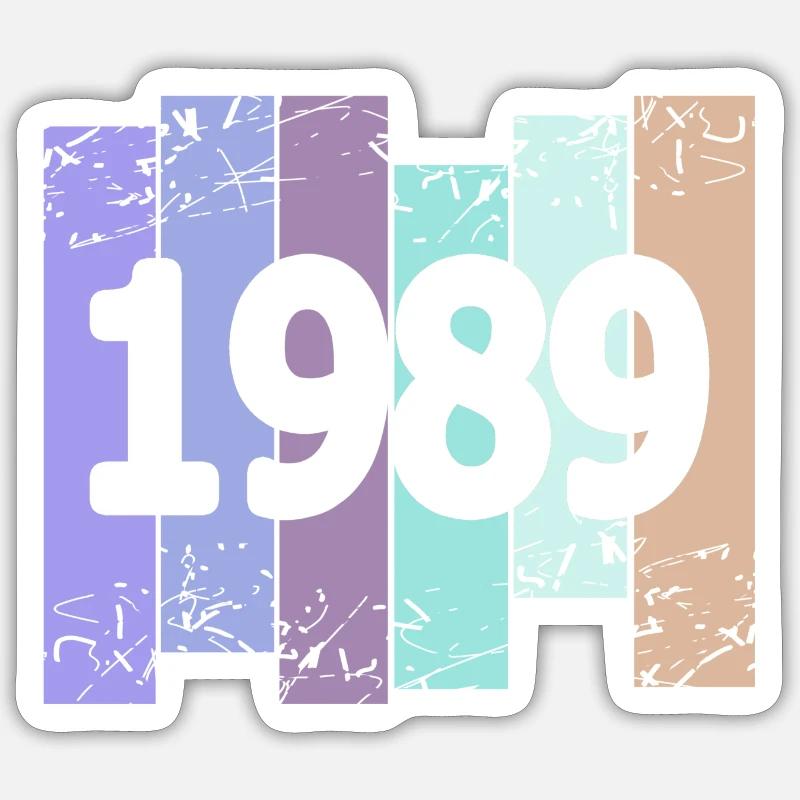1989 Sticker size S (10 x 10 cm)