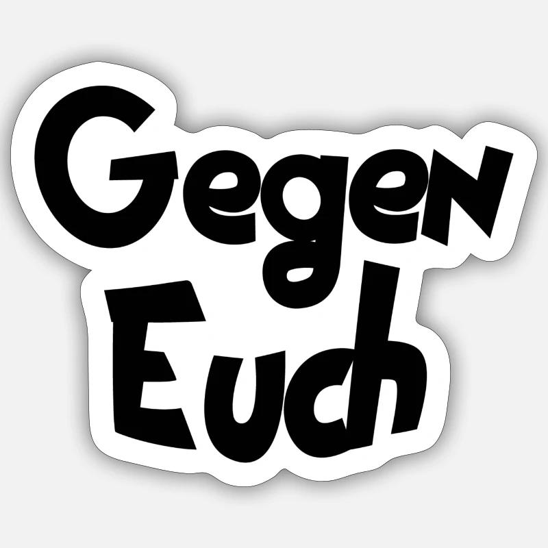 Against you Sticker size S (10 x 10 cm)