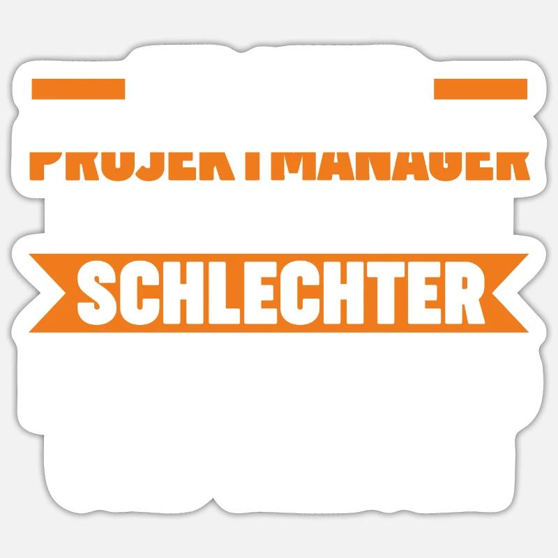 Projektmanager Beruf Projektleiter Geschenk Sticker Größe S (10 x 10 cm)