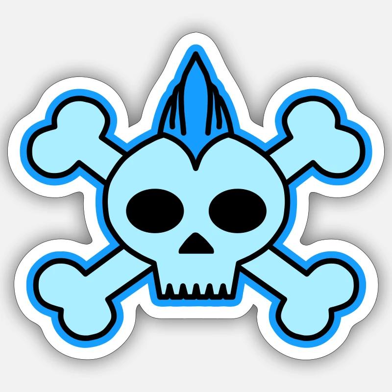 Skull boy Adesivo