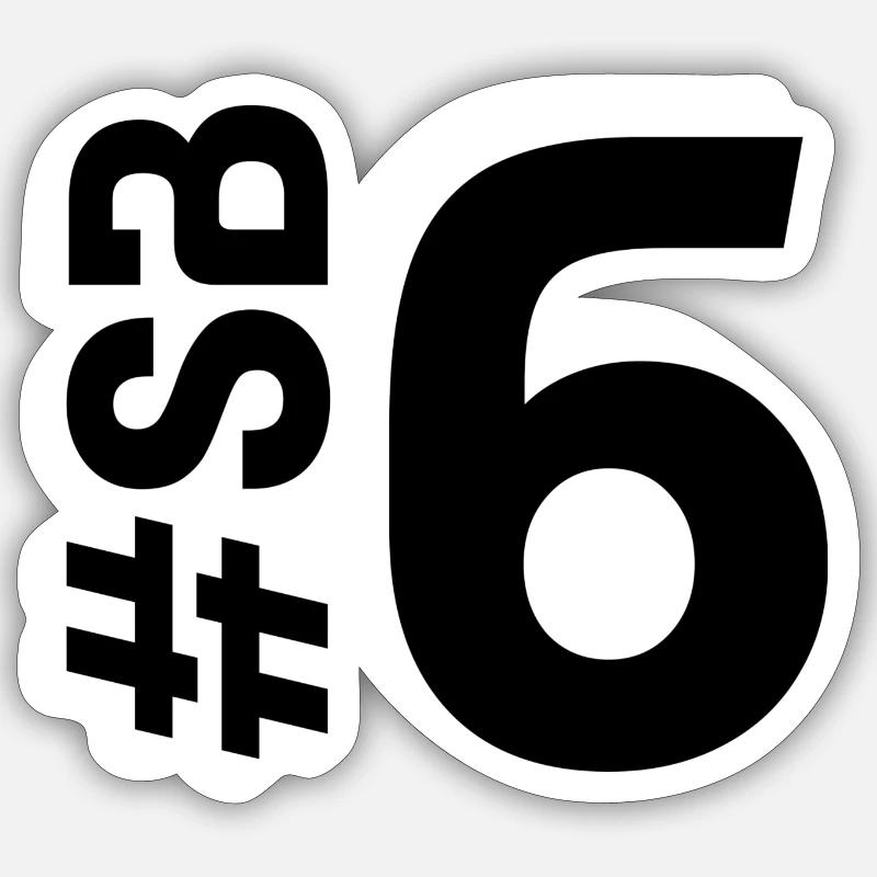 SB6-KARTON - Sticker Größe S (10 x 10 cm) - Mattweiß