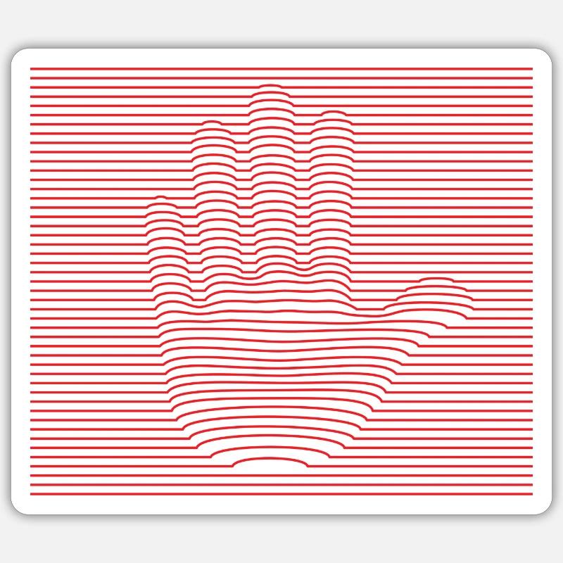 Stop - Sticker Größe S (10 x 10 cm) - Mattweiß