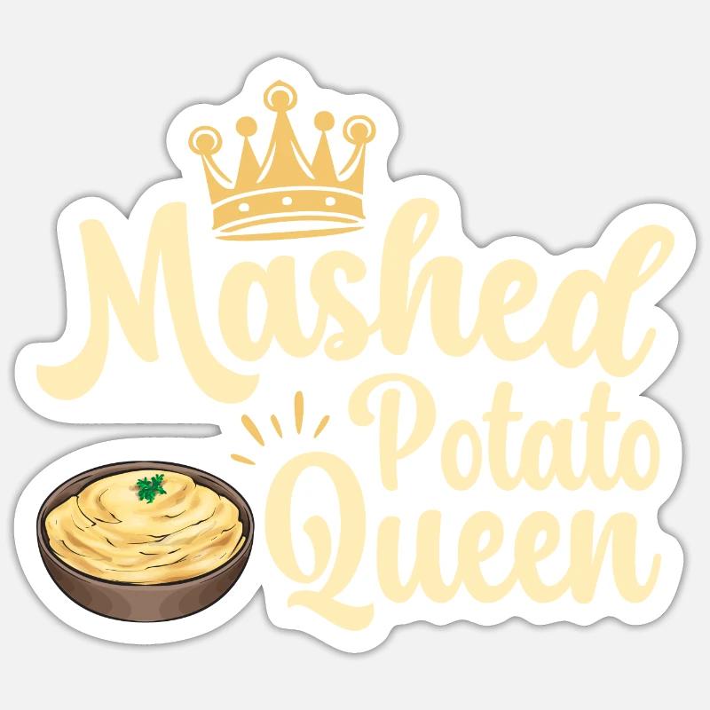 Mashed potatoes Mashed potatoes - Sticker size S (10 x 10 cm) - white matte