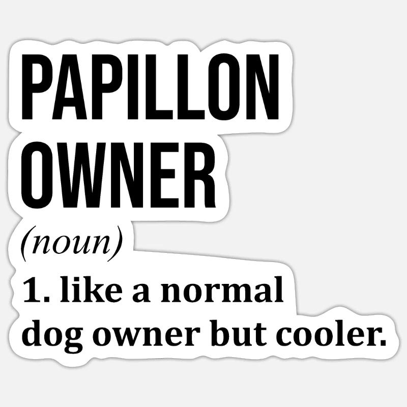 Papillon - Sticker size S (10 x 10 cm) - white matte