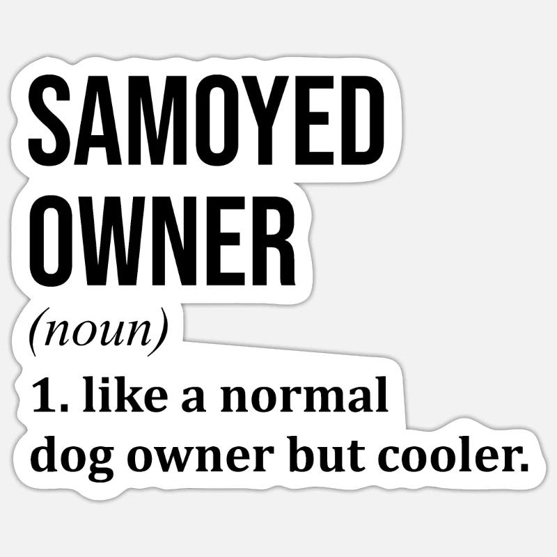 Samoyed - Sticker size S (10 x 10 cm) - white matte
