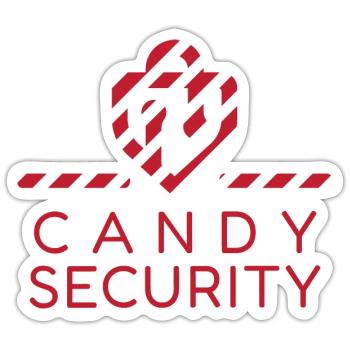 Candy Security Kids Parents Matching Birthday - Sticker size S (10 x 10 cm) - white matte - Front