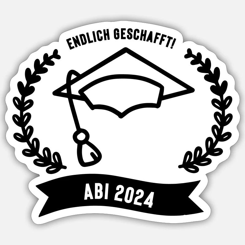 Abitur 2024 Sticker Größe S (10 x 10 cm)