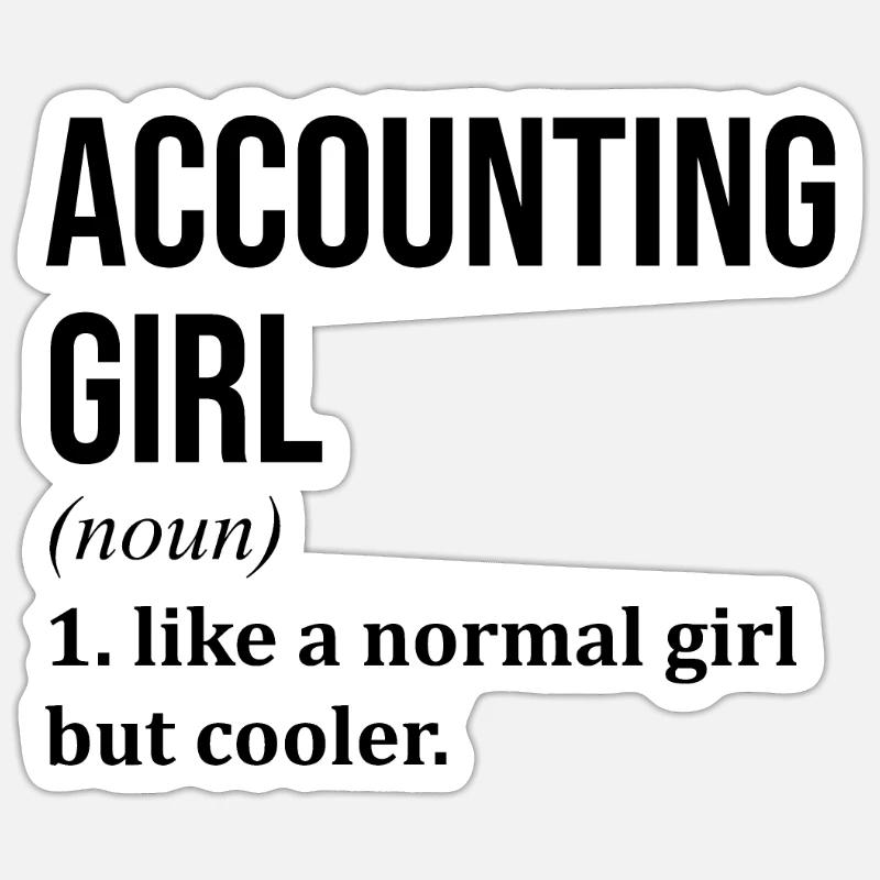 Accountant - Sticker size S (10 x 10 cm) - white matte