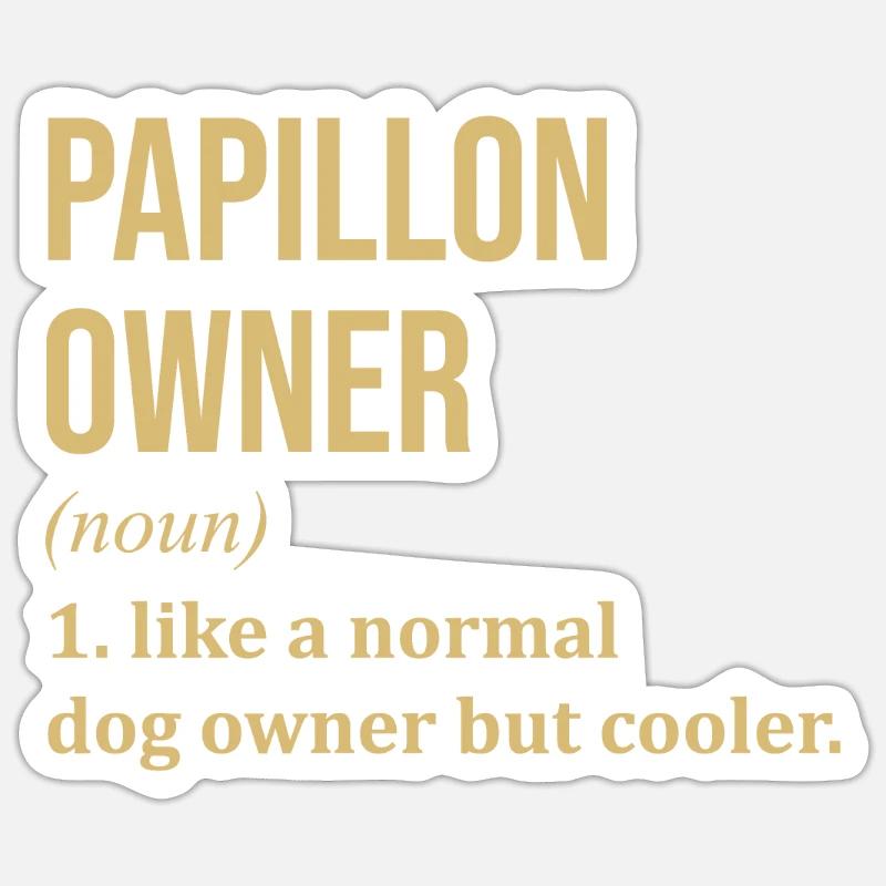 Papillon - Sticker size S (10 x 10 cm) - white matte