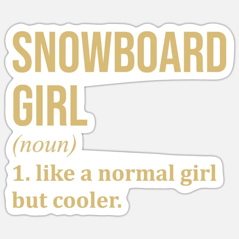 Snowboard Sticker Größe S (10 x 10 cm)