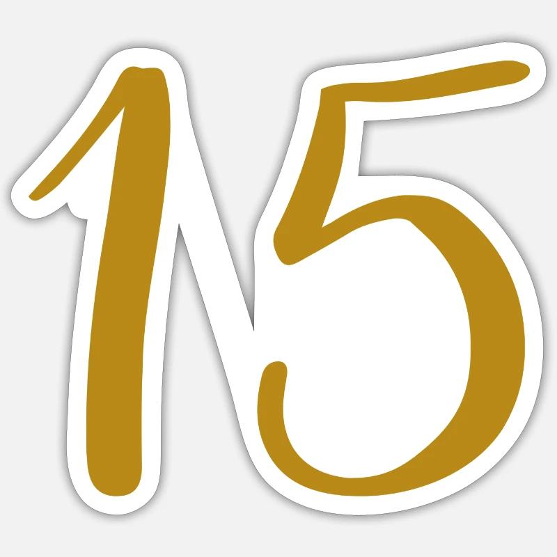 15 - Sticker size S (10 x 10 cm) - white matte
