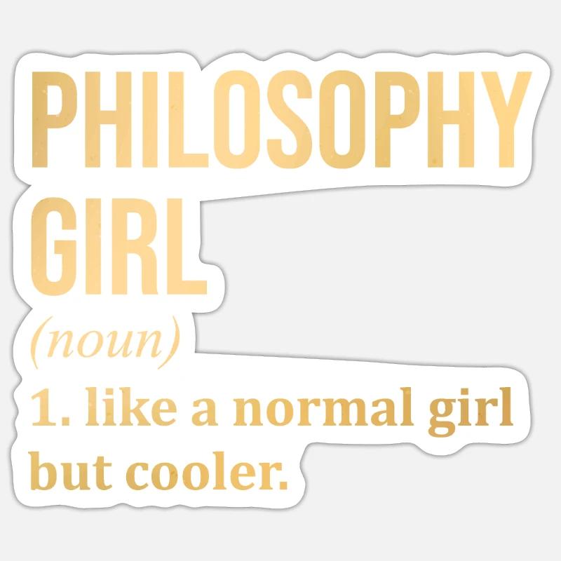 Philosophy - Sticker size S (10 x 10 cm) - white matte
