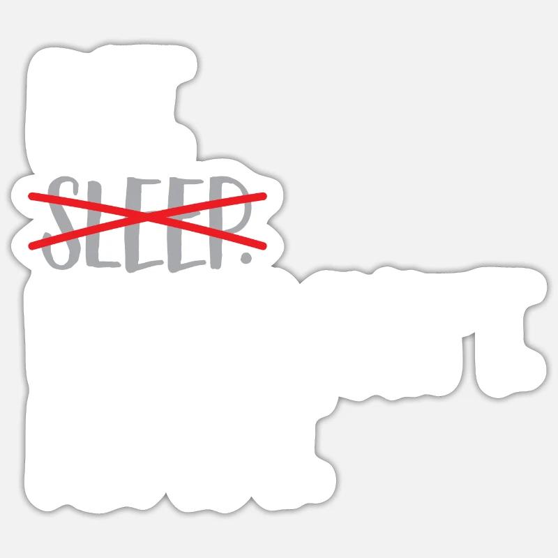 Nachtschicht Krankenschwester Sticker Größe S (10 x 10 cm)