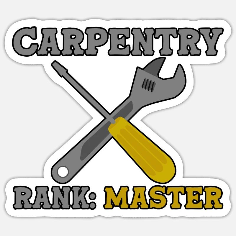 Carpentry Rank Master 2 Sticker size S (10 x 10 cm)