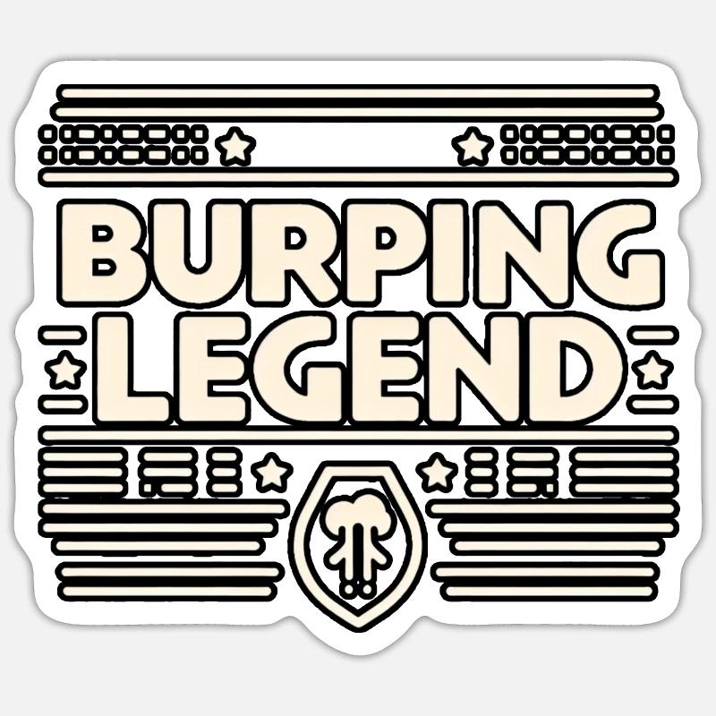 Burping Legend 15 Sticker size S (10 x 10 cm)