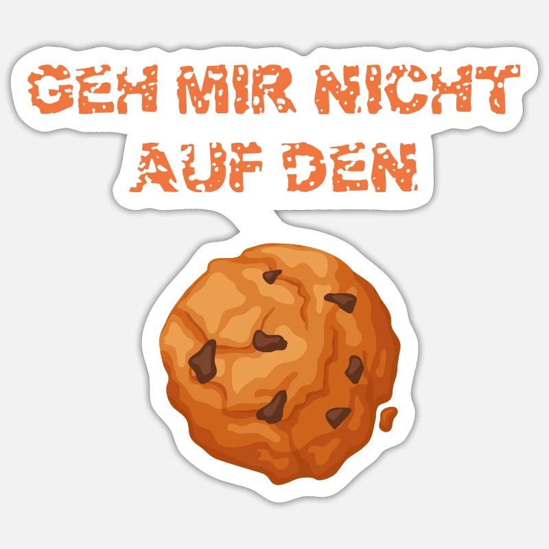 Keks - Sticker Größe S (10 x 10 cm) - Mattweiß