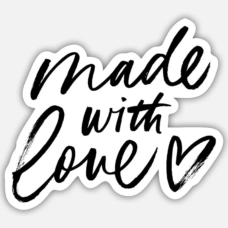 Design graphique abstrait en noir et blanc Sticker taille S (10 x 10 cm)