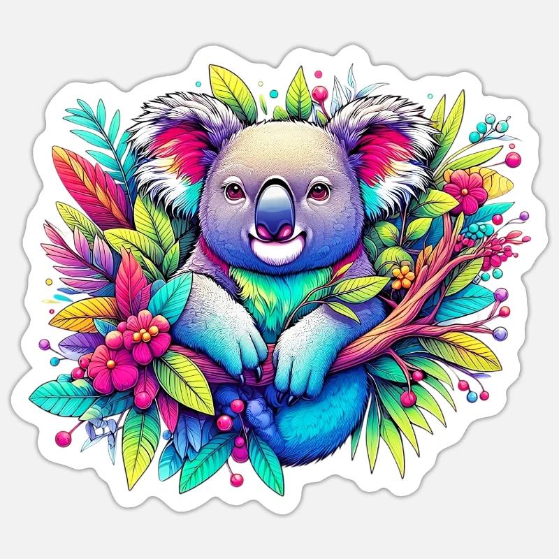 Koala - Sticker size S (10 x 10 cm) - white matte