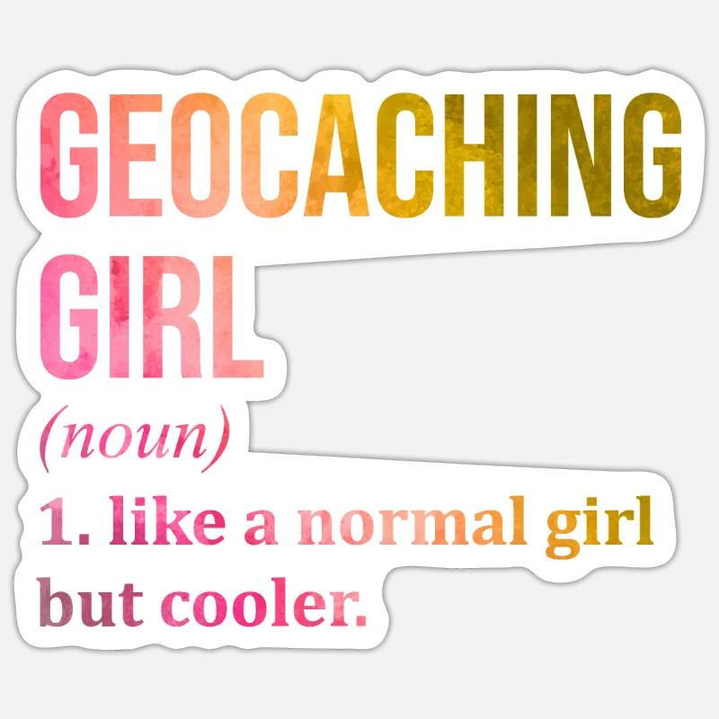 Geocache - Sticker size S (10 x 10 cm) - white matte