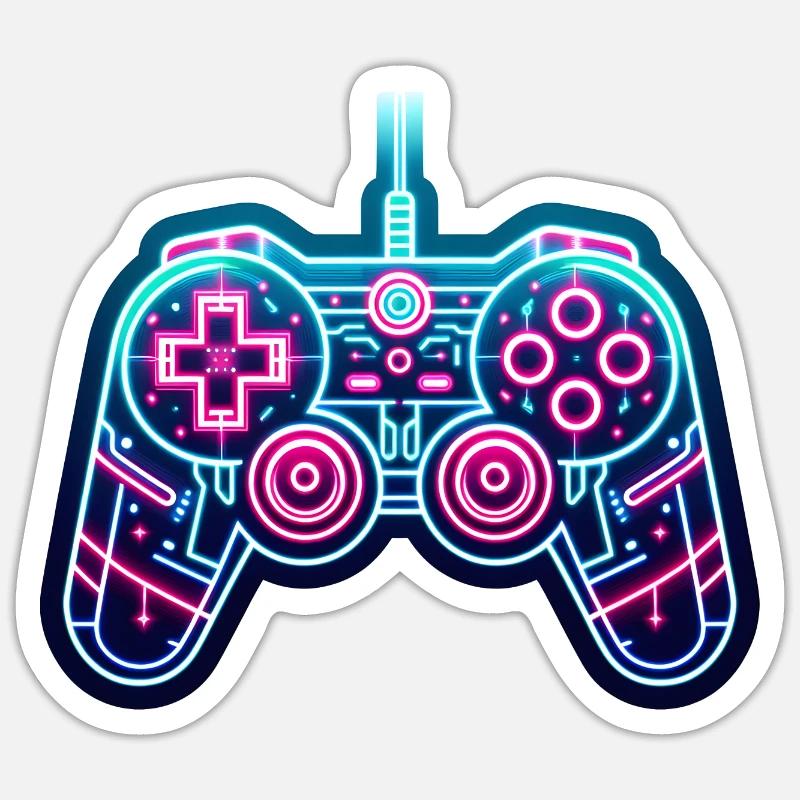Gaming - Console - Controller on Video Games Sticker size S (10 x 10 cm)