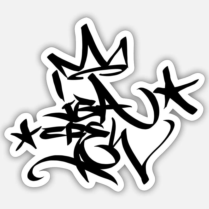 Graffiti Tag JGA Crew King 02 1C Sticker Größe S (10 x 10 cm)
