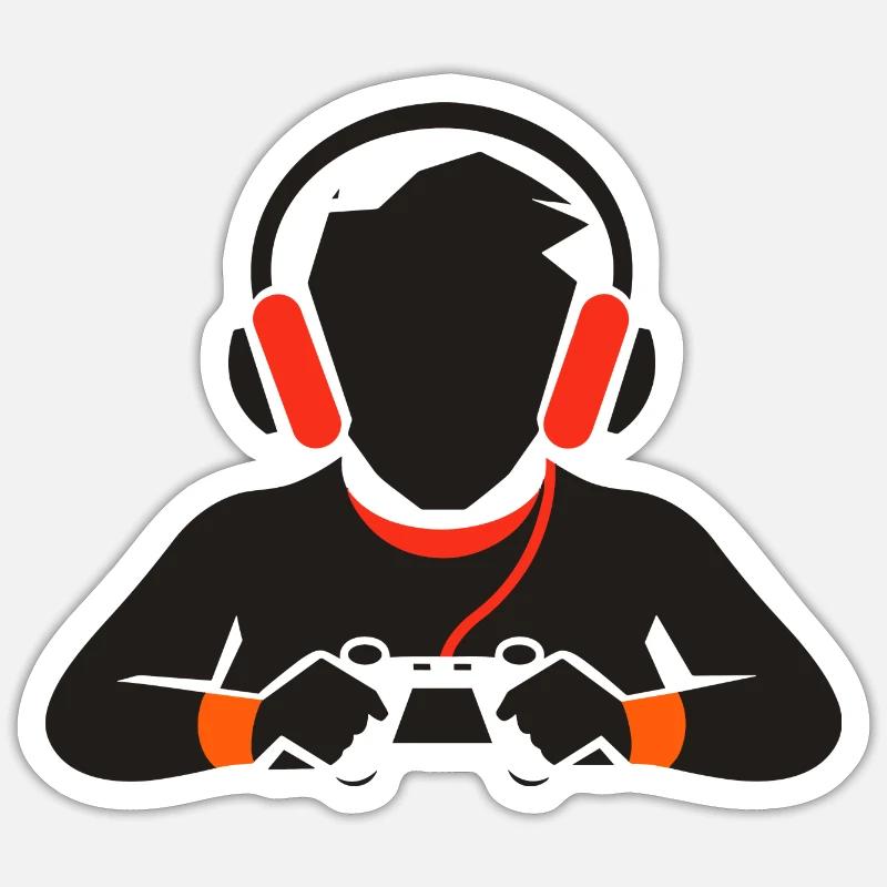 Game Lover Drawing Sticker size S (10 x 10 cm)