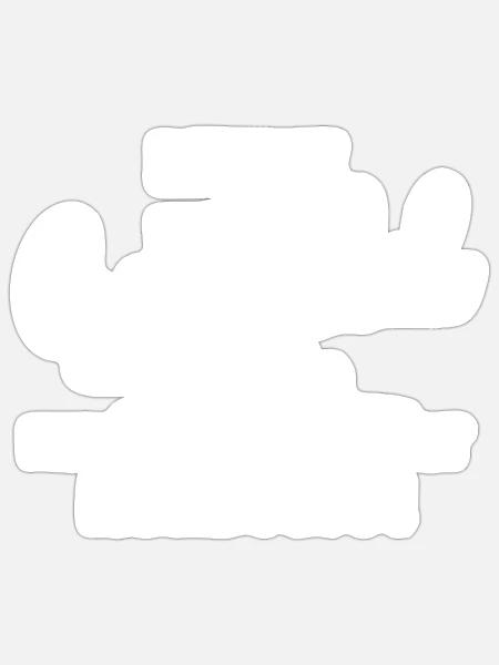 Meine Geduld ist kein nachwachsender Rohstoff - Sticker Größe S (10 x 10 cm) - Mattweiß