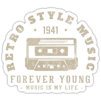 Retro 1941 Birthday Gift 1941 Vintage 1941 - Sticker size S (10 x 10 cm) - white matte - Front