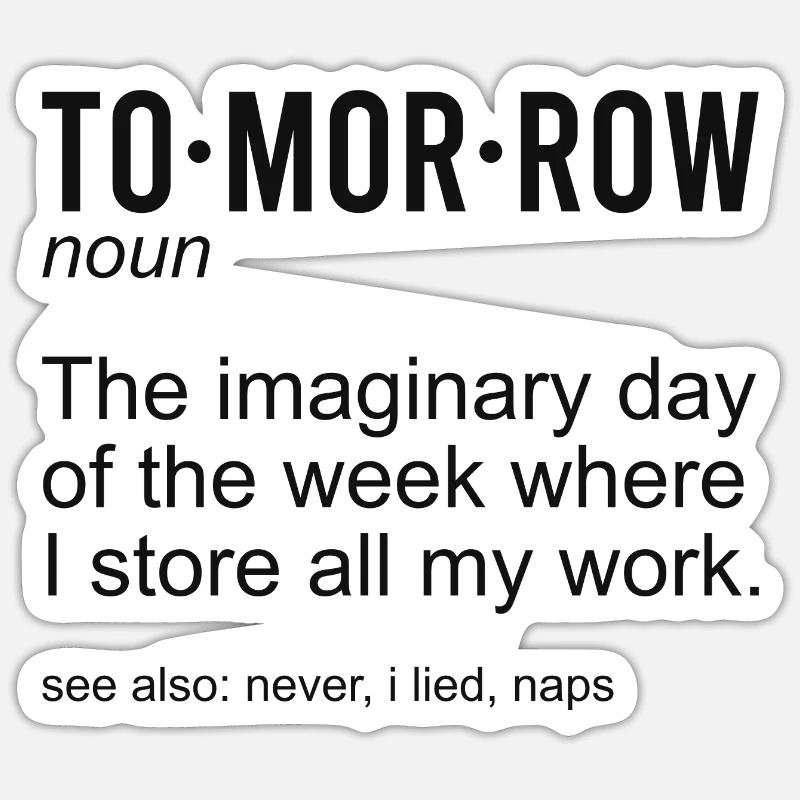 Morgen Substantiv Sticker Größe S (10 x 10 cm)