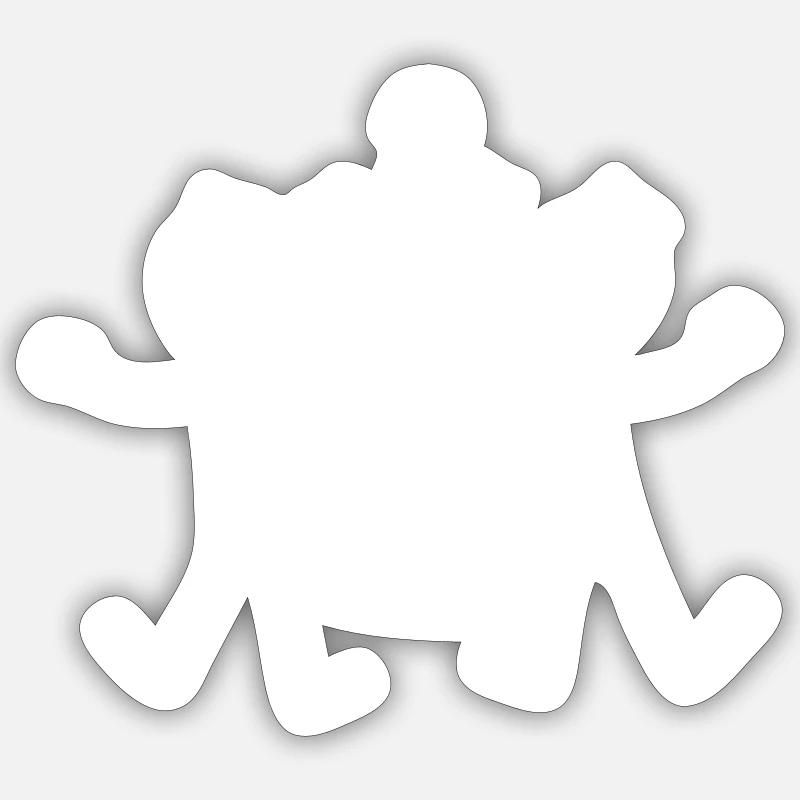 Feiern Junggesellenabschied - Sticker Größe S (10 x 10 cm) - Mattweiß