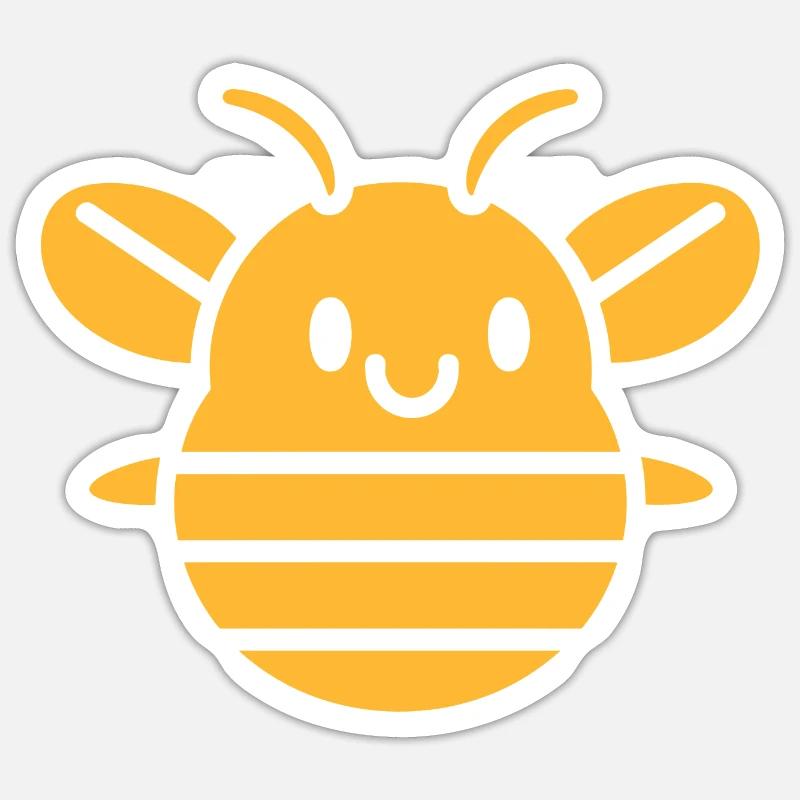 Bee Sticker size S (10 x 10 cm)