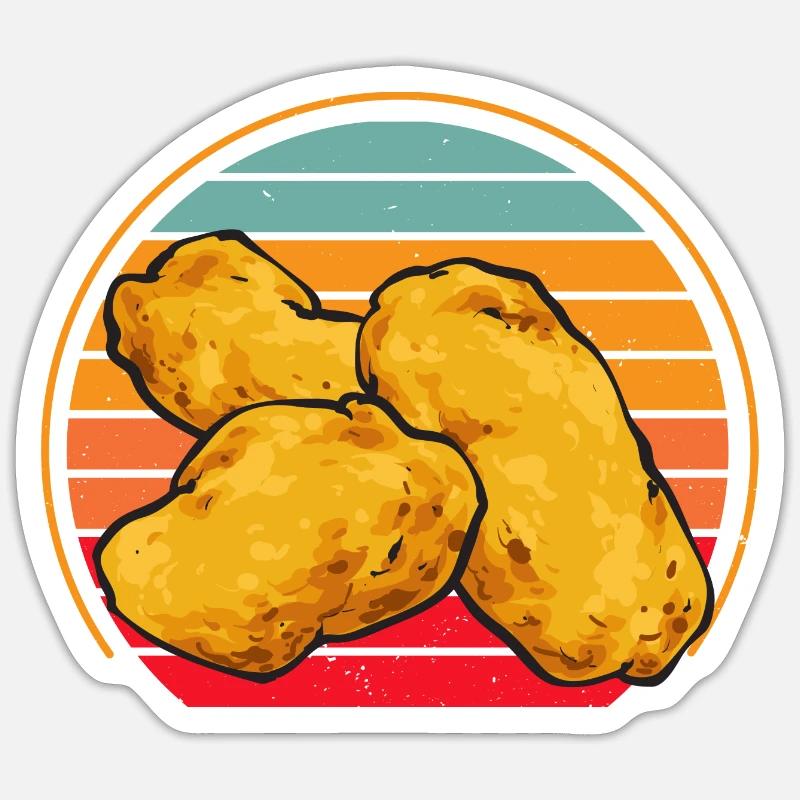 Nuggets de poulet Nuggets de poulet Sticker taille S (10 x 10 cm)