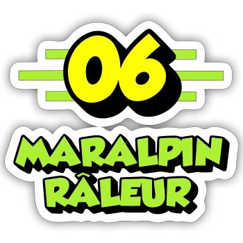 Complaining Maralpin - Sticker size S (10 x 10 cm) - white matte - Front