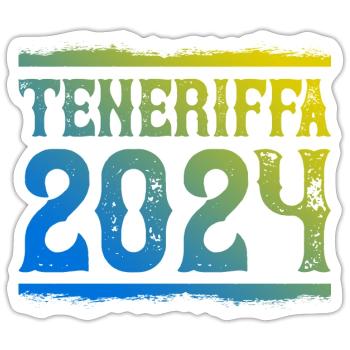 Tenerife 2024 - Sticker size S (10 x 10 cm) - white matte - Front
