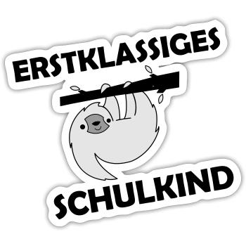 First class school kid 002 - Sticker size S (10 x 10 cm) - white matte - Front