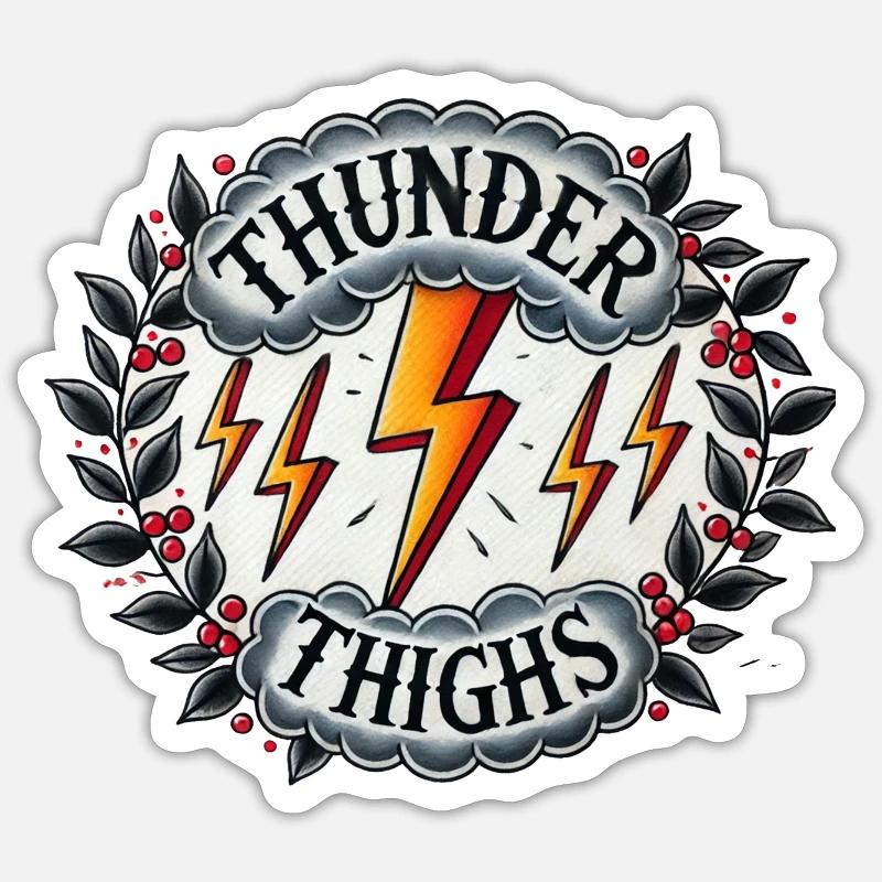 Thunder Thighs Sticker size S (10 x 10 cm)