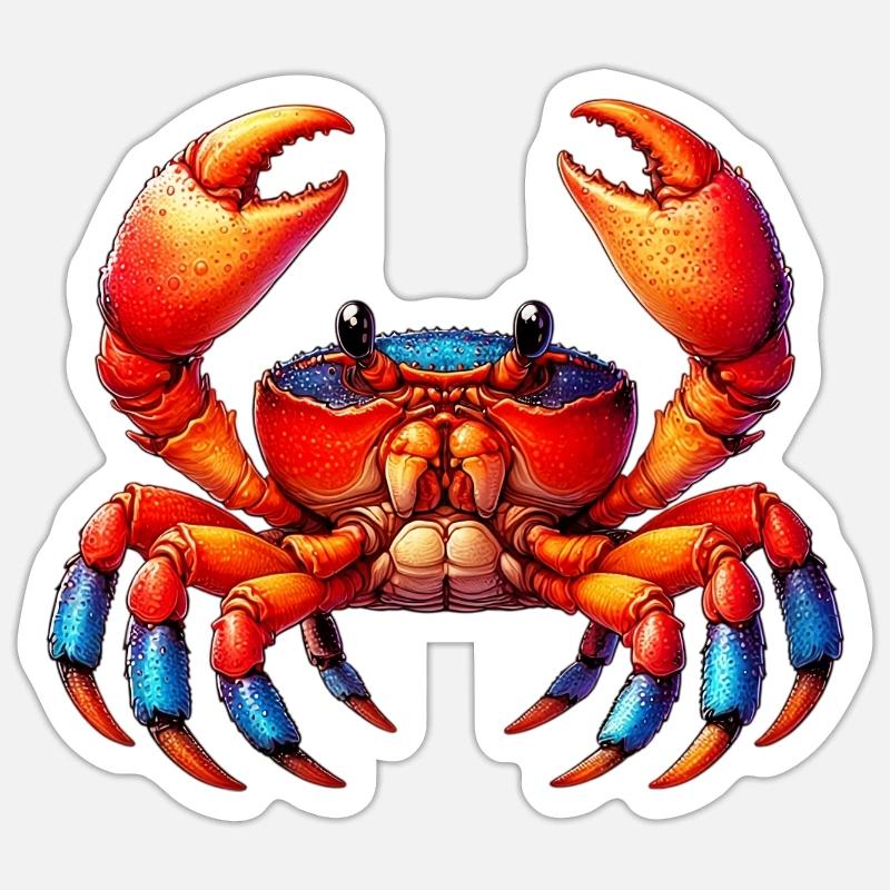 Crab Sticker size S (10 x 10 cm)