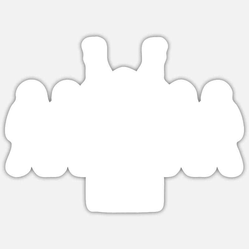 Gratuit - Libero - Sticker taille S (10 x 10 cm) - blanc mat
