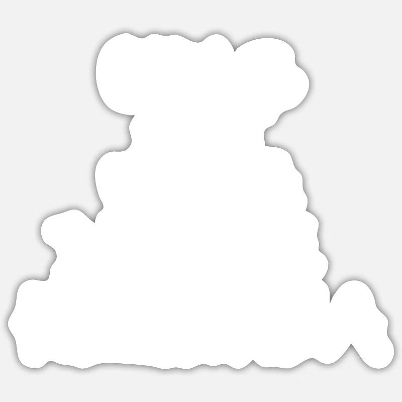 Just dance kizomba - Sticker taille S (10 x 10 cm) - blanc mat