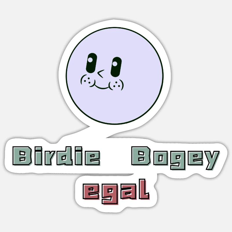 Yardage, bogey, it doesn't matter - Sticker size S (10 x 10 cm) - white matte
