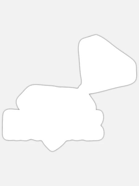 Moritz - Sticker taille S (10 x 10 cm) - blanc mat