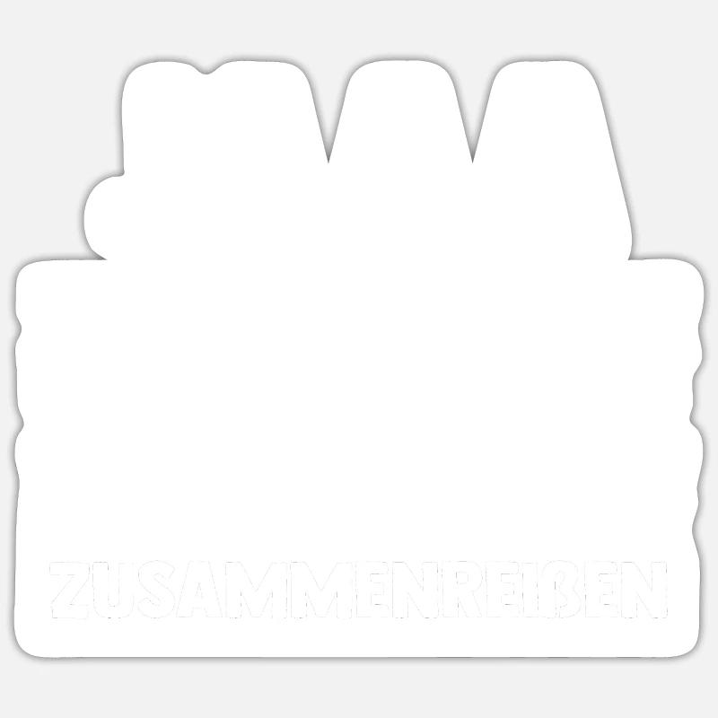 Arbeitskollegen Witziges Geschenk - Sticker Größe S (10 x 10 cm) - Mattweiß