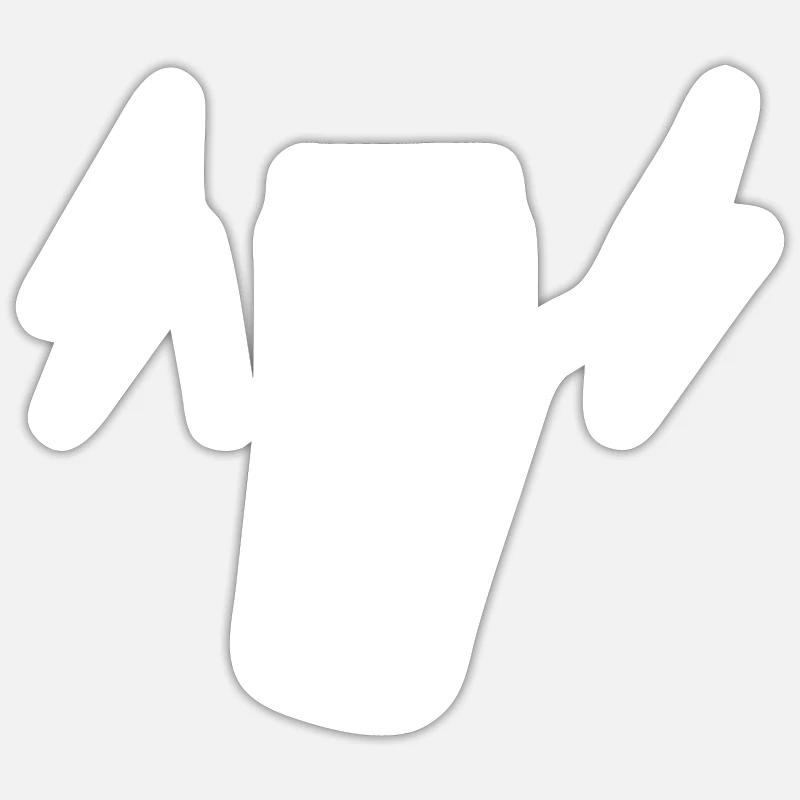 schorlegewitter - Sticker Größe S (10 x 10 cm) - Mattweiß