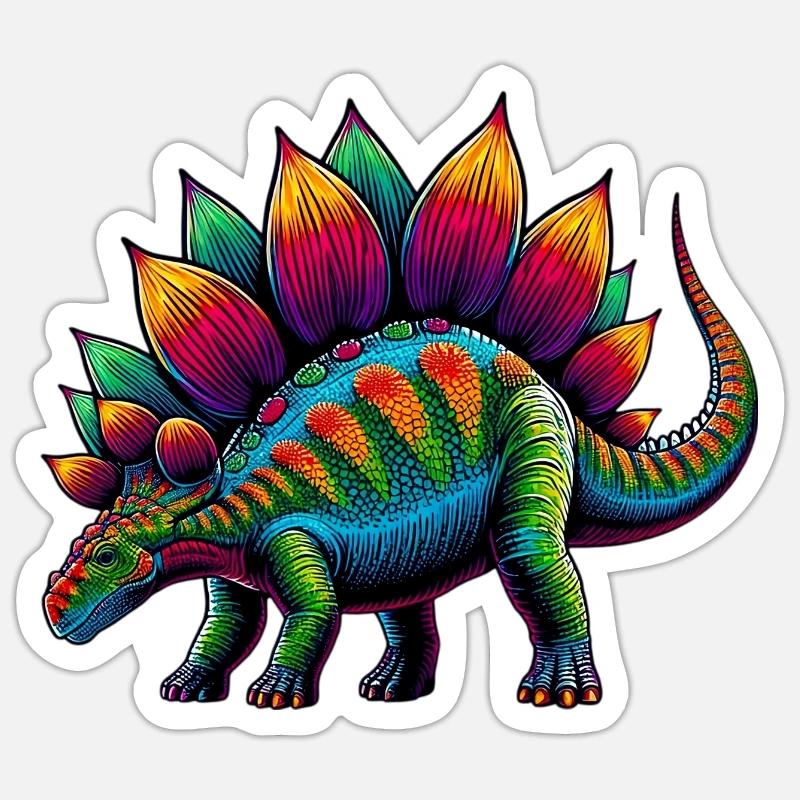 Dinosaur - Sticker size S (10 x 10 cm) - white matte